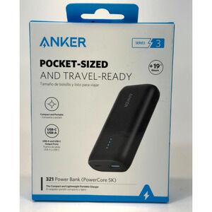 Anker 321 Power Bank Pocket-Size PowerCore 5K USB-C & USB-A